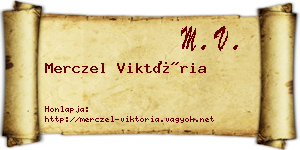 Merczel Viktória névjegykártya