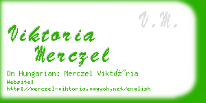 viktoria merczel business card